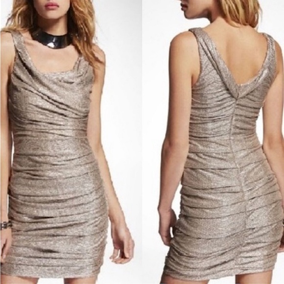 Express Dresses & Skirts - New EXPRESS Gold Dress
